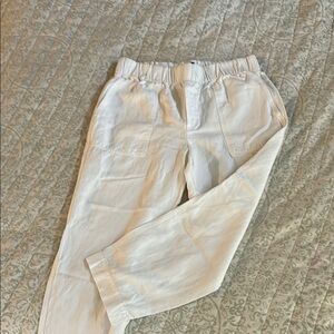 Banana Republic White Ankle Cropped Pants